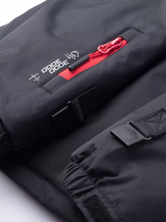 Kinder Freizeitjacke Lang mit Kapuze Black