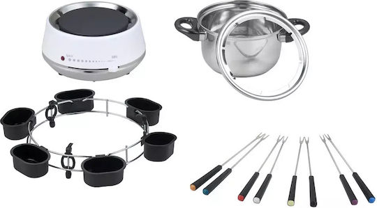 Melissa Electric Fondue Pot Silver 27x27x27cm