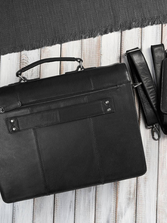 Lacoste Leder Herren Geldbörse Schwarz