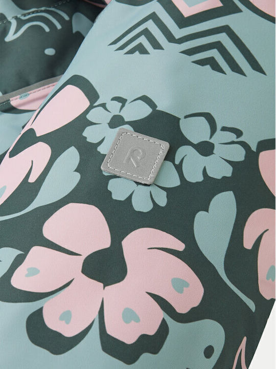 Reima Baby Bodysuit for Going Out Long-Sleeved Green-Pink