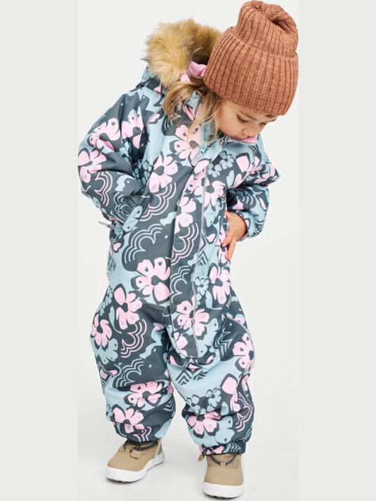 Reima Baby Bodysuit for Going Out Long-Sleeved Green-Pink
