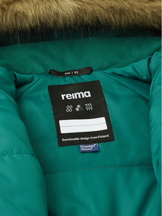 Reima Baby Bodysuit for Going Out Long-Sleeved Green-Yellow