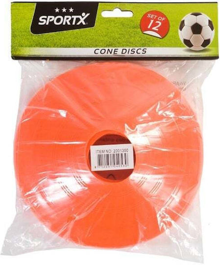 Set 12 Conuri de Fotbal Sportx pentru Copii Portocalii