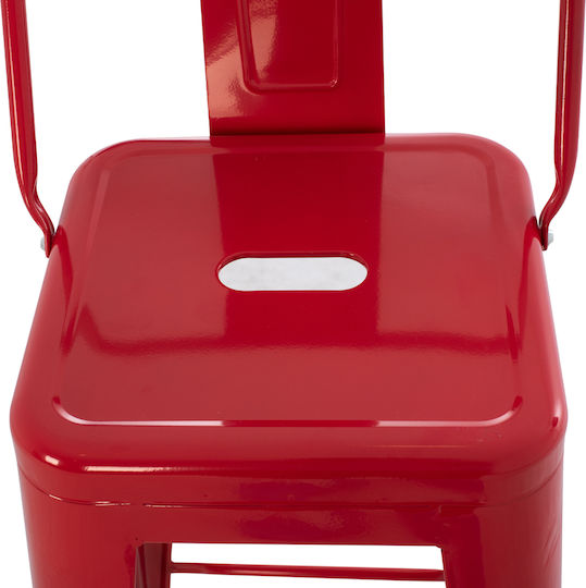 Stool for Bar Outdoor Melita-pro Red 42x42x100cm