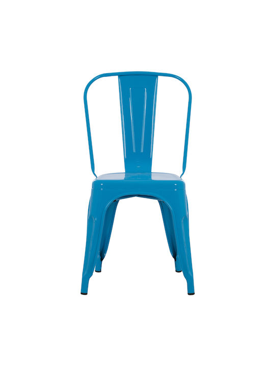 Melita-pro Dining Room Metallic Chair Blue 44x47x84.5cm