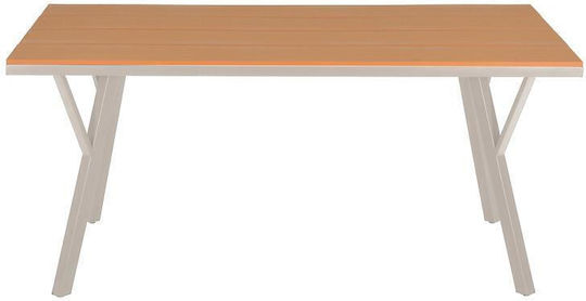 Metal Masa pentru spații exterioare Fl6514 Bej 160x91x72buc