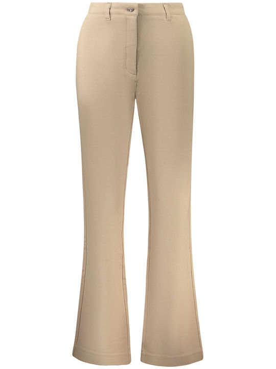 Guess Women's Fabric Trousers Beige