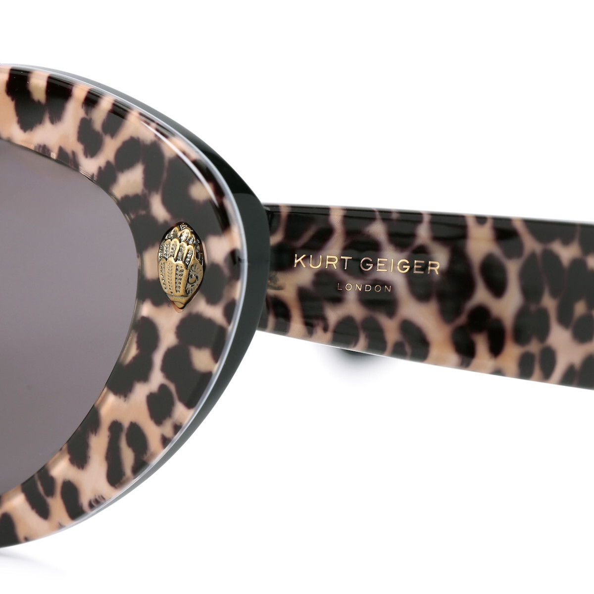 Kurt Geiger Women\'s Gray Sunglasses KENSINGTON RECTANGLE Black Drench Sunglasses by KURT GEIGER  main image 2