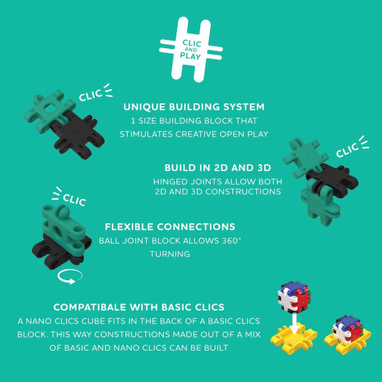 Clics Toys Clicformers Bauklötze Für 8+ Jahre 125 Stück