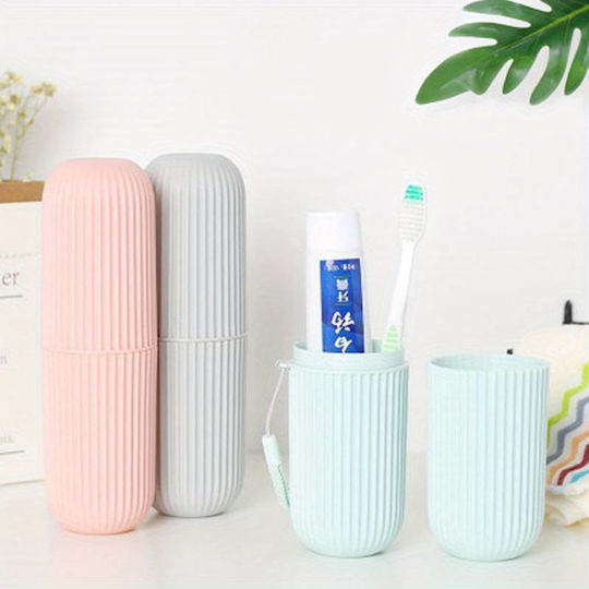 Baza de susținere a periuței de dinți Plastic Roz