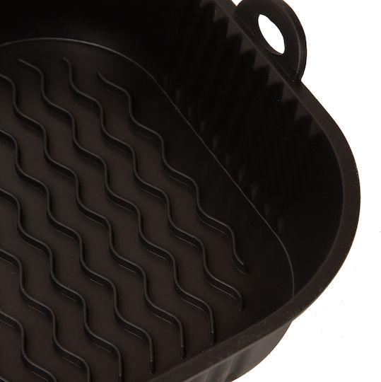Φόρμα Σιλικόνης Φριτέζα Αέρος Air Fryer Τετράγωνη 18x18x5 Εκ 65069
