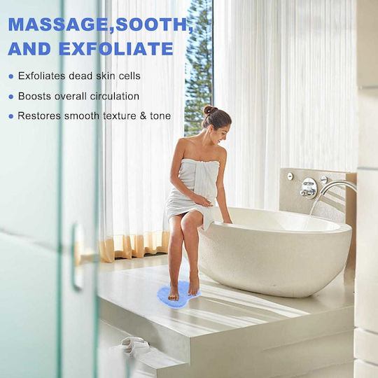 Massage- und Peelingmatte Rutschfeste Duschmatte mit Saugnäpfen