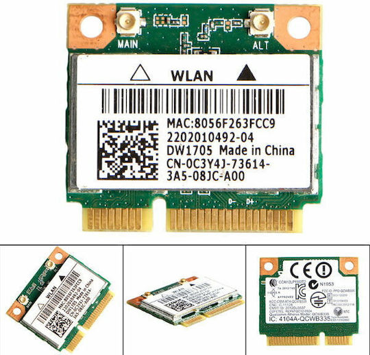 Κάρτα PCIe σε θύρα Mini PCIe