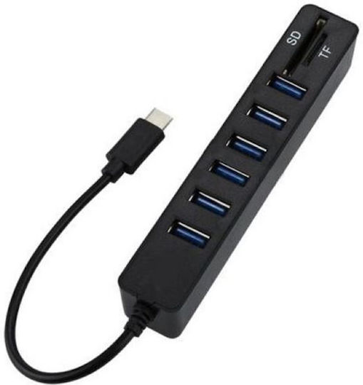 USB Хъб С 6 USB 2.0 Порта С Връзка USB-A