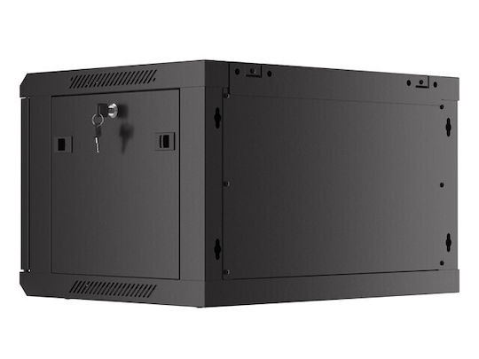 Lanberg Wandmontiert Rack-Schrank 6U Schwarz WF01-6406-23B