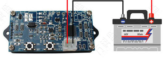 H52v210cup1 Lead-acid/lithium Battery Capacity Display Remaining Power Percentage Voltmeter 9-100v