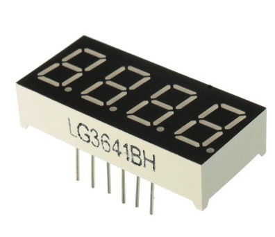 7-segment 4 Digit Red Led Display Common Anode 0.36"