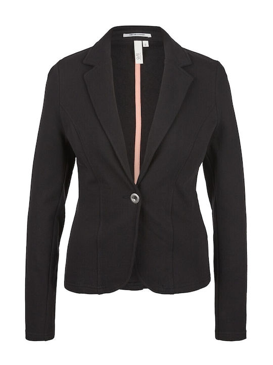QS Damen Blazer Black
