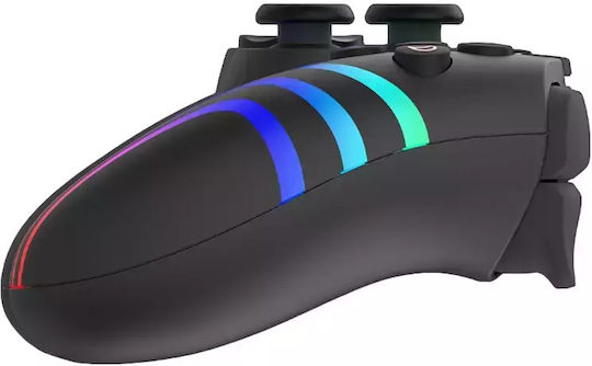 Aqirys Themis Ασύρματο Gamepad για Android / PC / PS3 / PS4 / iOS Μαύρο
