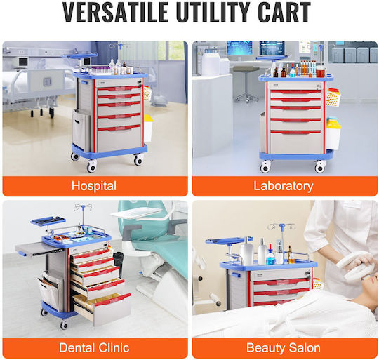 Vevor Vevor Mobile Nursing Table with Adjustable Height