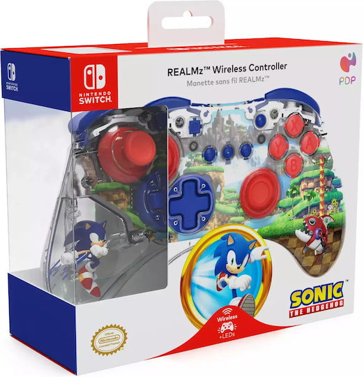 PDP REALMz Ασύρματο Gamepad για Switch Sonic The Hedgehog