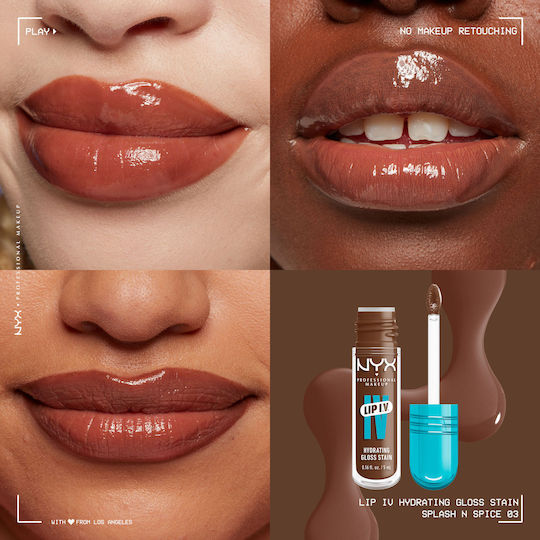 NYX Professional Makeup Lip IV Liquid Lip Stain 03 Splash N Spice 5ml