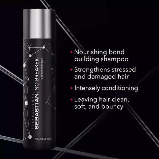 Sebastian Professional No.breaker Свързващ шампоан Укрепващ възстановяващ шампоан за увредена коса Капацитет 250 мл