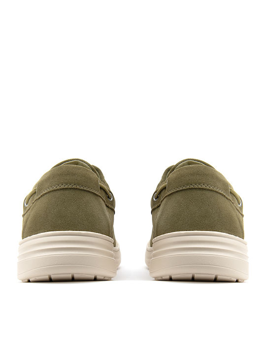 Men's Suede Boat Shoes Green