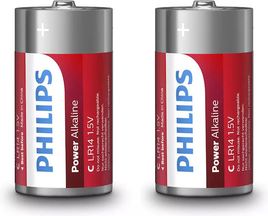 Μπαταρίες Αλκαλικές Philips C 2 Τεμ