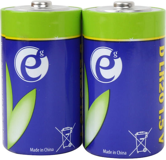 Energenie Super Alkaline Batterien D 1.5V 2Stück