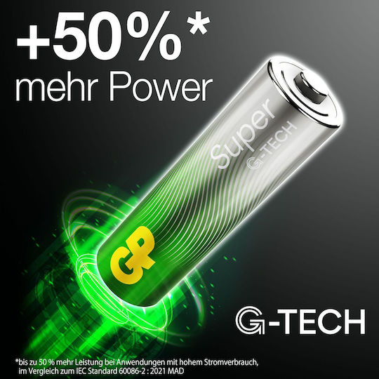GP Batteries Super Αλκαλικές Μπαταρίες AAA 1.5V 40τμχ