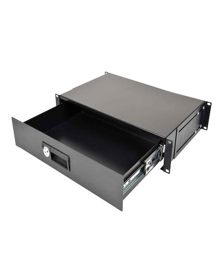 Adastra 19rd2u 2u Заключващо се чекмедже за шкаф 19" 3 безлихвени вноски