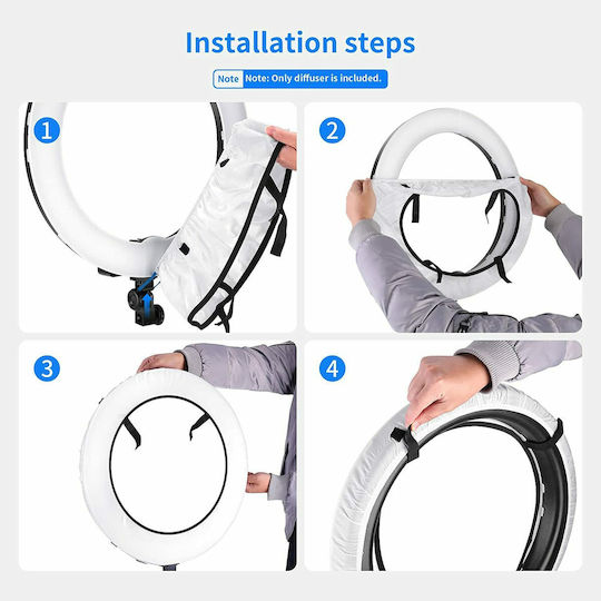 Neewer 46cm 18'' Collapsible Softbox Diffuser Ring Lights 10088244