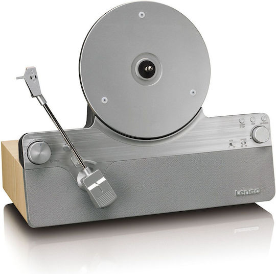 Lenco LSA-071SI Πικάπ με Belt Drive, Προενίσχυση και Ενσωματωμένα Ηχεία Ασημί