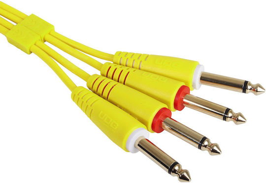 UDG Cable 2 x 6.3mm male - 2x 6.3mm male 1.5m Yellow (U97002YL)