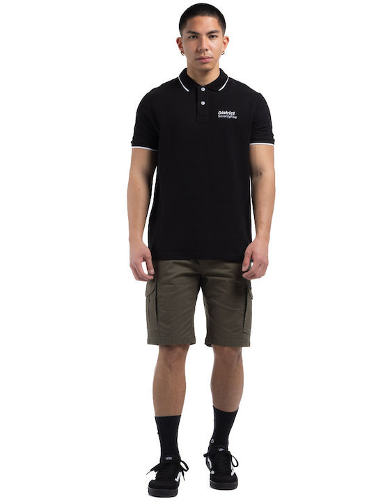 Polo Short Sleeve Black Men's Blouse