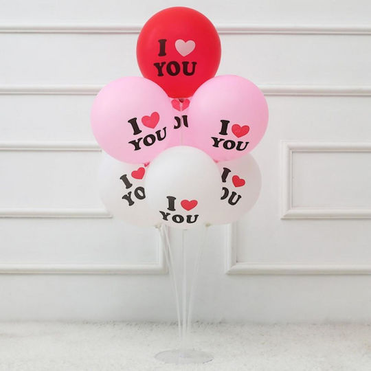 Plastik Ballonhalter Zola Transparent 70 cm