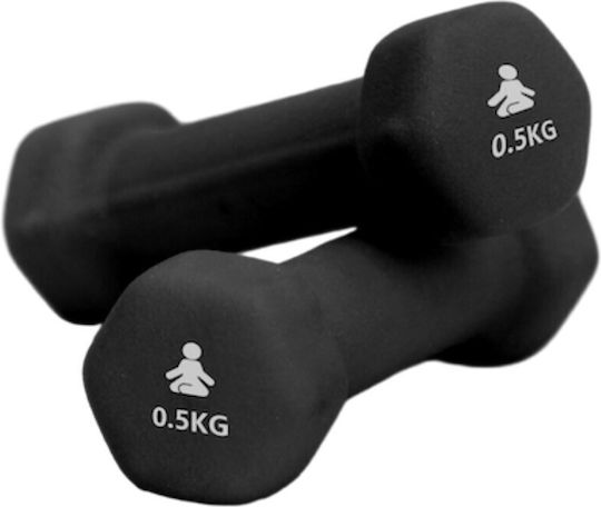 Fitpaddy Fitpaddy Σετ Βαράκια Εξάγωνα από Νεοπρένιο 2 x 0.5kg