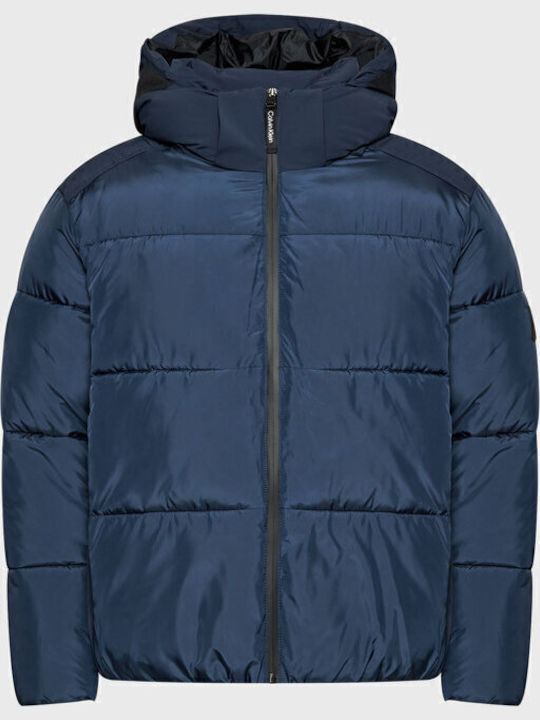 Winter Jacke Puffer Marineblau