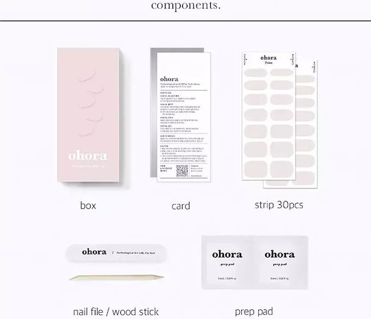 Ohora Gel Nail Stickers N Addict Shade Nb-089 Quantity Pcs 1