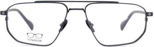 Snob Milano Veloce Men's Metal Prescription Eyeglass Frame with Clip-On Gray SNV220TC003Z