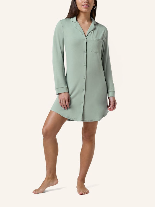 Hunkemöller Winter Women's Nightdress Iceberg Green