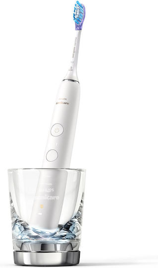Philips Sonicare DiamondClean Smart 9100 Electric Toothbrush with Pressure Sensor and Travel Case White