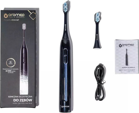 Oromed Sonic Ηλεκτρική Οδοντόβουρτσα με Χρονομετρητή Μαύρη