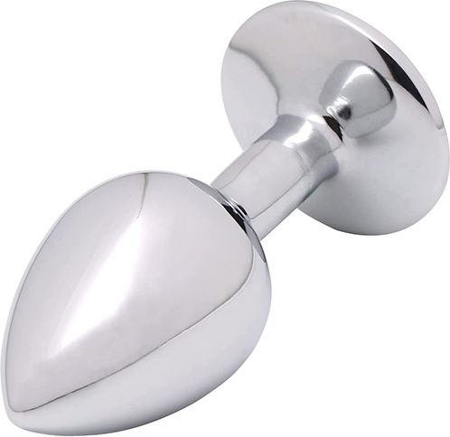 Naughty Toys Plug Anal Mărime Medie Argintiu 7cm