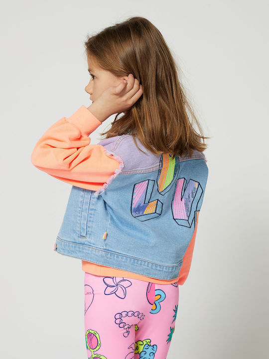 Kinder Leggings Radfahren Kurz Pink Fluorescent