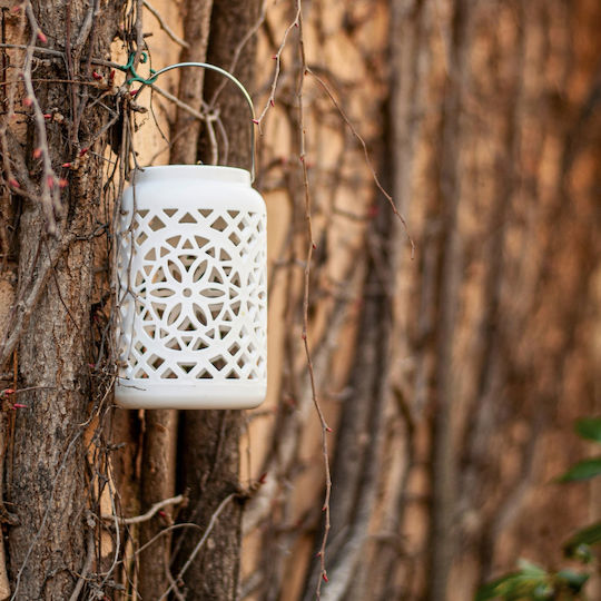 Lustră Decorativă Lampion Alb
