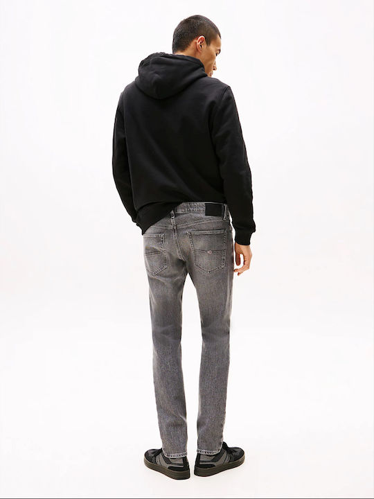 Scanton Faded Men's Jeans Pants with Slim Fit Grey Denim