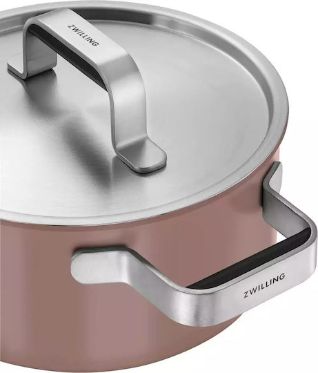 Zwilling J.A. Henckels Pure Cookware Комплект Саксии От Неръждаема Стомана Розови 5 Части