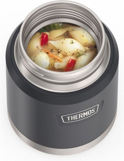 Thermos Δοχείο Φαγητού Inox Θερμός Γκρι 470ml